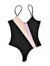 Lovers + Friends Color Block Black One Piece Swimsuit Size S - photo 1