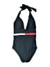Tommy Hilfiger Color Block Black One Piece Swimsuit Size 6 - photo 1