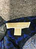 MICHAEL Michael Kors 100% Polyester Animal Print Graphic Jacquard Leopard Print Marled Ombre Blue Cocktail Dress Size XS - photo 7