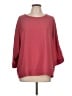 Ruby Ribbon 100% Polyester Burgundy 3/4 Sleeve Top Size XL - photo 1