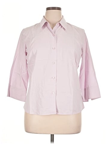 Liz Claiborne 3/4 Sleeve Button-Down Shirt (view 1)