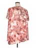 Terra & Sky 100% Polyester Paisley Pink Short Sleeve Blouse Size 1X - photo 2