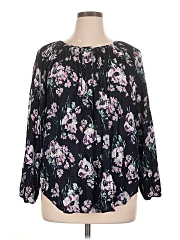 Chaps 3/4 Sleeve Blouse (view 1)
