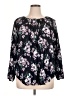 Chaps Black 3/4 Sleeve Blouse Size 1X - photo 1