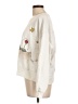 Zara Graphic White Pullover Sweater Size Lg Petite - photo 5