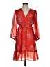 Max Studio 100% Polyester Floral Red Cocktail Dress Size S - photo 1