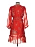 Max Studio 100% Polyester Floral Red Cocktail Dress Size S - photo 2