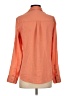 Express 100% Polyester Color Block Orange Long Sleeve Blouse Size S - photo 2