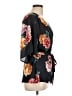 Gibson 100% Polyester Black 3/4 Sleeve Blouse Size L - photo 4