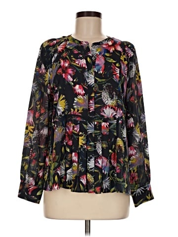 J.Crew Long Sleeve Silk Top (view 1)