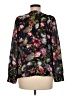 J.Crew 100% Silk Black Long Sleeve Silk Top Size M - photo 2