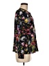 J.Crew 100% Silk Black Long Sleeve Silk Top Size M - photo 4