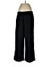Caslon Solid Black Linen Pants Size Lg Petite - photo 1