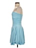 Unbranded Solid Blue Cocktail Dress Size S - photo 5