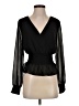 Japna 100% Polyester Black Long Sleeve Blouse Size S - photo 1