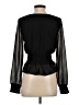 Japna 100% Polyester Black Long Sleeve Blouse Size S - photo 2