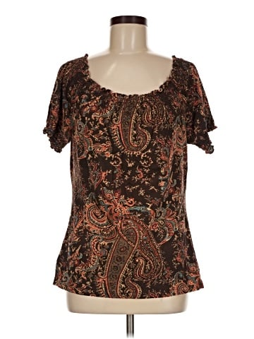 Lauren by Ralph Lauren Short Sleeve Blouse (view 1)