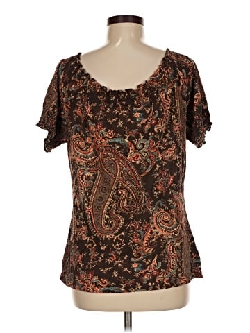 Lauren by Ralph Lauren Short Sleeve Blouse (view 2)