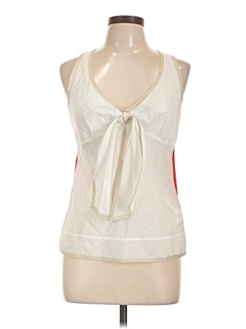 Armani Exchange Sleeveless Silk Top (view 1)