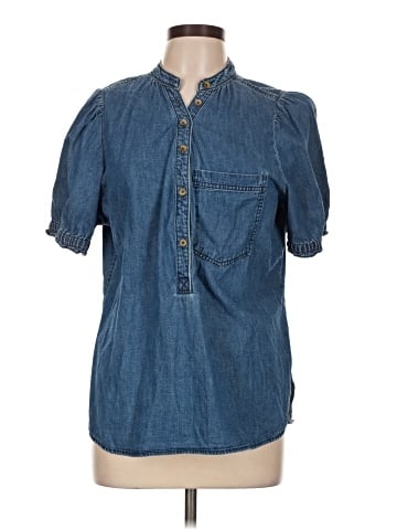 Pilcro Short Sleeve Blouse (view 1)
