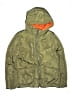 Zara 100% Polyester Solid Green Snow Jacket Size 13 - 14 - photo 1