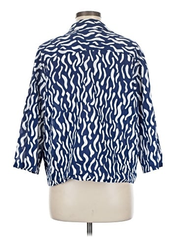 Zara 3/4 Sleeve Button-Down Shirt (view 2)