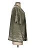 We the Free Metallic Gray Short Sleeve Blouse Size S - photo 4