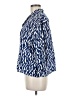 Zara 100% Cotton Blue 3/4 Sleeve Button-Down Shirt Size M - photo 5