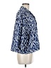 Zara 100% Cotton Blue 3/4 Sleeve Button-Down Shirt Size M - photo 4