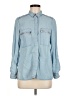 Dynamite Blue Long Sleeve Button-Down Shirt Size S - photo 1