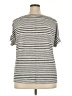 Max Studio Stripes Gray Short Sleeve Top Size 2X - photo 2