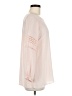 Ann Taylor LOFT 100% Polyester Pink Long Sleeve Blouse Size M - photo 4
