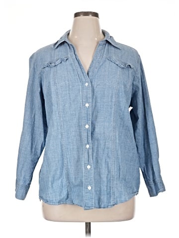 Holding Horses Long Sleeve Button-Down Shirt (view 1)