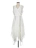 Soft Surroundings 100% Polyester White Cocktail Dress Size M (petite) - photo 1