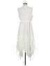 Soft Surroundings 100% Polyester White Cocktail Dress Size M (petite) - photo 2