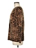 Forte 100% Cashmere Animal Print Brown Cashmere Pullover Sweater Size M - photo 5