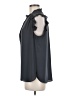 Ann Taylor LOFT 100% Polyester Gray Sleeveless Blouse Size M - photo 5