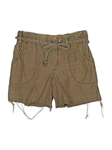 Free People Khaki Shorts (view 1)
