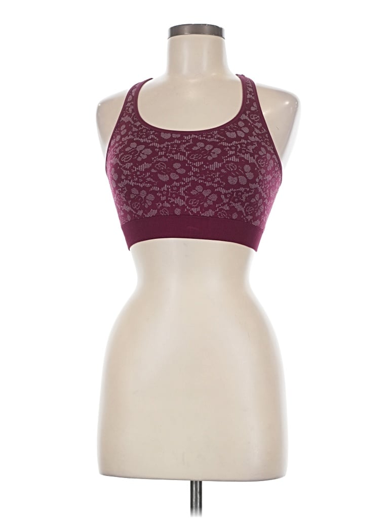Pre-owned Aerie Sports Bra In Burgundy