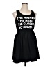 Forever 21 Plus Graphic Black Casual Dress Size 1X Plus - photo 1