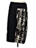 BCBGMAXAZRIA 100% Polyester Graphic Black Casual Skirt Size S - photo 2