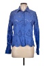 Adiva 100% Cotton Blue Long Sleeve Blouse Size L - photo 1
