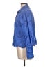Adiva 100% Cotton Blue Long Sleeve Blouse Size L - photo 5