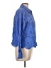 Adiva 100% Cotton Blue Long Sleeve Blouse Size L - photo 4