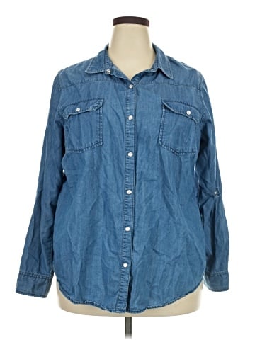 Boutique + Long Sleeve Button-Down Shirt (view 1)