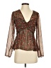 Zara Brown Long Sleeve Blouse Size S - photo 1