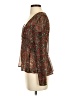 Zara Brown Long Sleeve Blouse Size S - photo 5