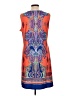 NY Collection Paisley Orange Casual Dress Size L - photo 2