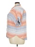 Universal Thread 100% Rayon Stripes Orange Short Sleeve Blouse Size 2X - photo 5