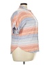 Universal Thread 100% Rayon Stripes Orange Short Sleeve Blouse Size 2X - photo 4